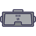 virtual reality, technology, Multimedia, Ar Glasses, digital, electronic Black icon