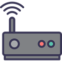 Modem, wi-fi, wireless, technology, internet, Connection Gray icon