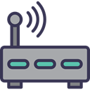 router, wi-fi, technology, wireless, Modem, internet, Connection DarkGray icon