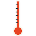 thermometer Black icon