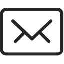 envelope, Letter, mail, Message, Chat Black icon