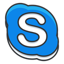 Communication, media, network, Social, Skype DodgerBlue icon