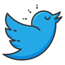 Communication, network, Social, twitter, media DodgerBlue icon