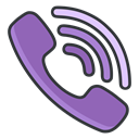 media, network, Social, Viber, Communication MediumPurple icon