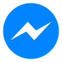 Facebook, Bolt, Social, Text, Messenger, Chat, Message DodgerBlue icon