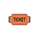 pass, Ticket, movie, Theater, Money Black icon