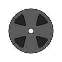 movie, tape, film, record DimGray icon