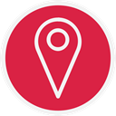 map marker, marker, Maps, Map Crimson icon