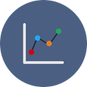 chart, pie, Analytics, Bar, statistics, Diagram, Analysis DarkSlateBlue icon