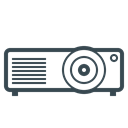 hardware, Projector, Device, projection device, film, Projection Black icon