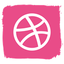 Dribble, Social PaleVioletRed icon