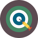 Game, Target, dart DimGray icon