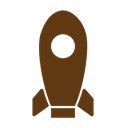tourism, solid, space, Rocket, travel Black icon