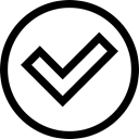 Check, success, interface, Checked, tick, Shapes And Symbols Black icon