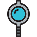 detective, Loupe, Business And Finance, magnifying glass, search, zoom, Tools And Utensils Black icon
