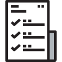 interface, Business And Finance, Tasks, tick, list, checking Black icon
