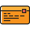 Commerce And Shopping, payment method, mastercard, Debit card, pay, commerce, Credit card DarkOrange icon