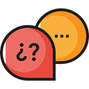 speech bubble, Conversation, Communication, Multimedia, Communications, Chat Black icon