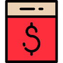 Dollar, Solidarity, Charity, miscellaneous, Money, donation Crimson icon