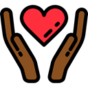Heart, Charity, Solidarity, miscellaneous, donation Black icon