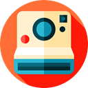 Camera, photography, technology, Polaroid, photo, electronics, photograph, photo camera, vintage Tomato icon