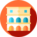 Building, italy, landmark, europe, Monuments, Architectonic, Colosseum, rome, Monument Tomato icon