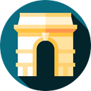 europe, Monuments, Architectonic, paris, france, landmark, Arc De Triomphe, engineering Teal icon