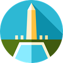 Washington Monument, Monuments, landmark MediumTurquoise icon