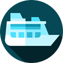 ship, Ships, Cruise, transport, transportation, Yacht, Boat DarkSlateGray icon