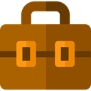 travel, Briefcase, Bag, portfolio, suitcase, Business SaddleBrown icon