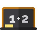 Blackboard, Class, Eraser, school, education DarkSlateGray icon