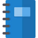 education, Address book, interface, Notebook, Agenda SteelBlue icon