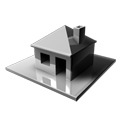 Building, house, Home, Blocked, homepage DarkSlateGray icon