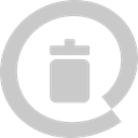 Bin, Empty, Blank Silver icon