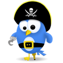 social network, pirate, twitter, Social, Sn Black icon