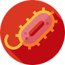 education, Bacteria, Biology, Healthcare And Medical, science, virus Firebrick icon