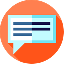 Comments, Comment, Bubble speech, Message, interface, Chat, Communications Coral icon