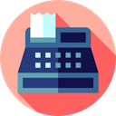 Purchase, payment, Cash Register, Commerce And Shopping, commerce, Shopping Store, buy LightPink icon
