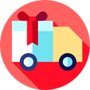 Cargo Truck, Delivery, Automobile, truck, Shipping And Delivery, Delivery Truck, vehicle, transport, free, transportation Tomato icon