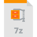 Extension, 7z, Files And Folders, file format Gainsboro icon