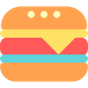 food, Burger, hamburger, Food And Restaurant, sandwich, Fast food, junk food SandyBrown icon