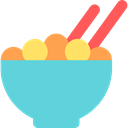 noodles, sticks, food, chinese, Bowl, Food And Restaurant, Chinese Food MediumTurquoise icon