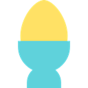 egg, protein, fried egg, food, organic, Food And Restaurant, Boiled Egg MediumTurquoise icon