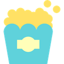 Food And Restaurant, popcorn, food, Salty, Fast food, snack, cinema MediumTurquoise icon