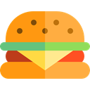 Fast food, junk food, hamburger, sandwich, Food And Restaurant, food, Burger SandyBrown icon