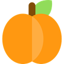 Peach, Fruit, organic, Food And Restaurant, diet, food, vegetarian, vegan, Healthy Food DarkOrange icon