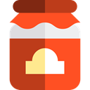 breakfast, Jar, Conserve, food, Food And Restaurant, jam OrangeRed icon