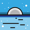 Snow, nature, landscape, polar, north pole SkyBlue icon