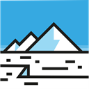 polar, nature, north pole, glacier DodgerBlue icon