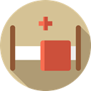 Hospital Bed, hospital, medical, Bed, Healthcare And Medical, Health Clinic Tan icon
